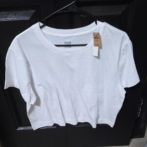 PINK Victoria's Secret White Crop Top